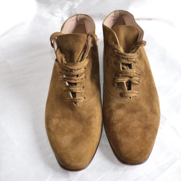 Calvin Klein olive green suede booties 7M - Picture 1 of 15